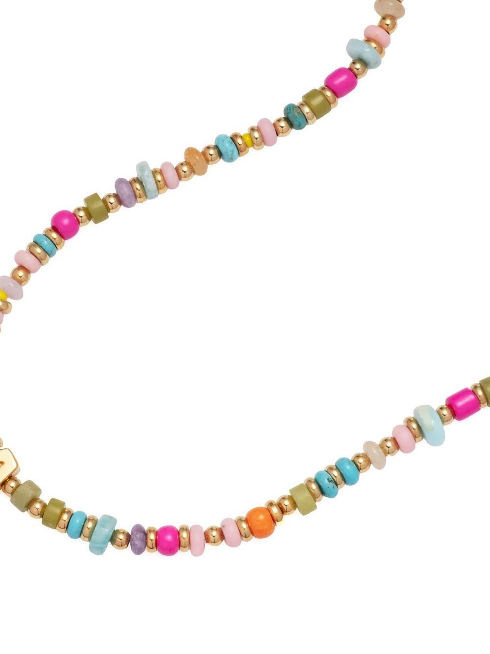 ‘O’ Initial Multicolor Beaded Necklace 16” plus 3l extender - Picture 5 of 6